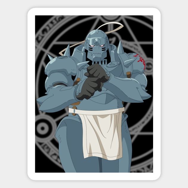 Alphonse Elric Magnet by JixelPatterns